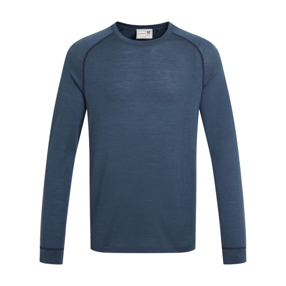 Craghoppers Mens National Trust Yewdale Long-Sleeved T-Shirt / Blue Stone